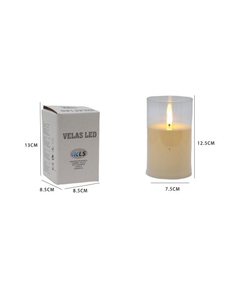 VELA LED VASO  7.5CMX12.5CM