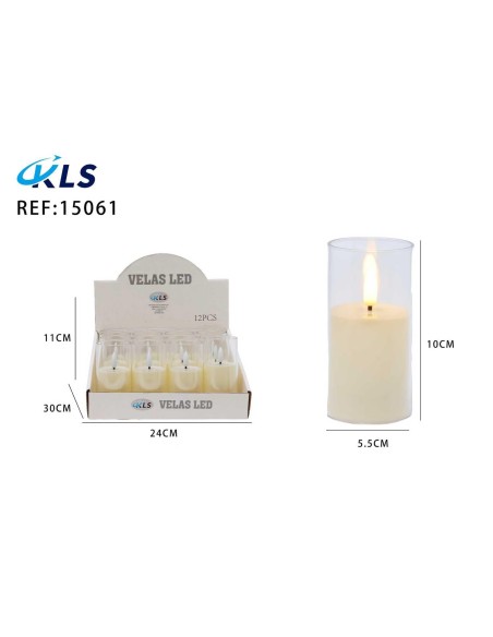VELAS VASO 10CM