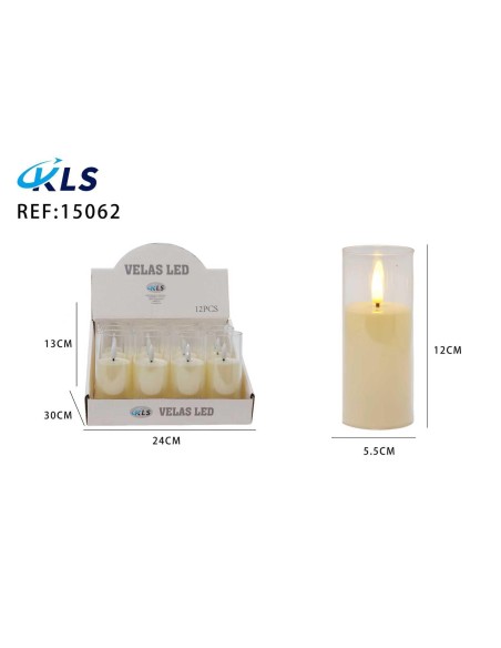 VELA VASO 12CM