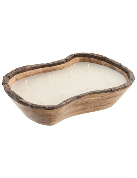 VELA CERA DE SOJA MANGO 32X21X7 1000 GR, 8 MECHAS