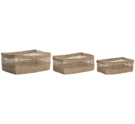 CESTA SET 3 SEAGRASS 45X30X19 NATURAL