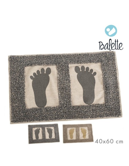 ALFOMBRA BAÑO ALGODON 40x60 cm PIES SURT/2 COL ALFOMBRA BAÑO ALGODON 40x60 cm PIES SURT/2 COL