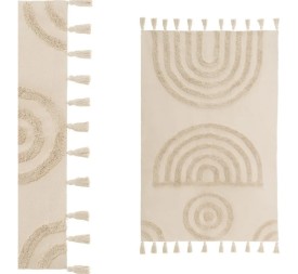 ALFOMBRA ALGODÓN NATURAL 170 X 110 CM