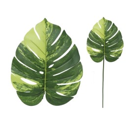 VARA HOJA MONSTERA BICOLOR 72 CM