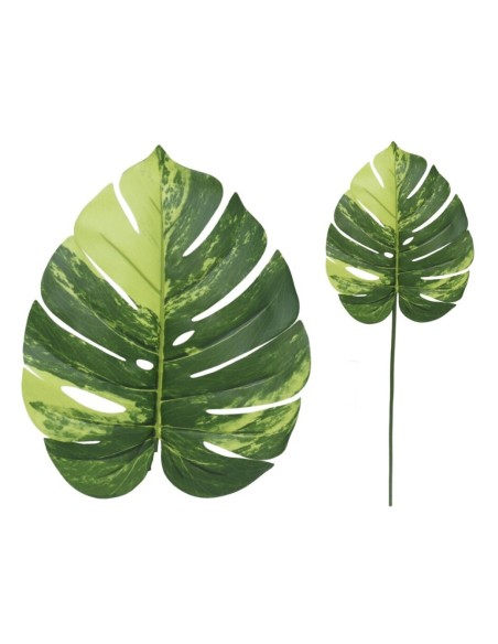 VARA HOJA MONSTERA BICOLOR 72 CM