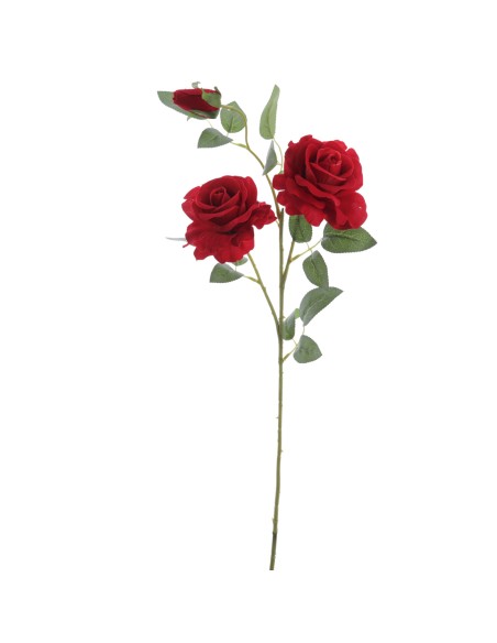 ROSA X 3 TERCIOPELO 74 CMS (4311-08)