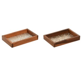 BANDEJA VACIABOLSILLOS TECA CAPIZ 20X13X3 2 SURT.
