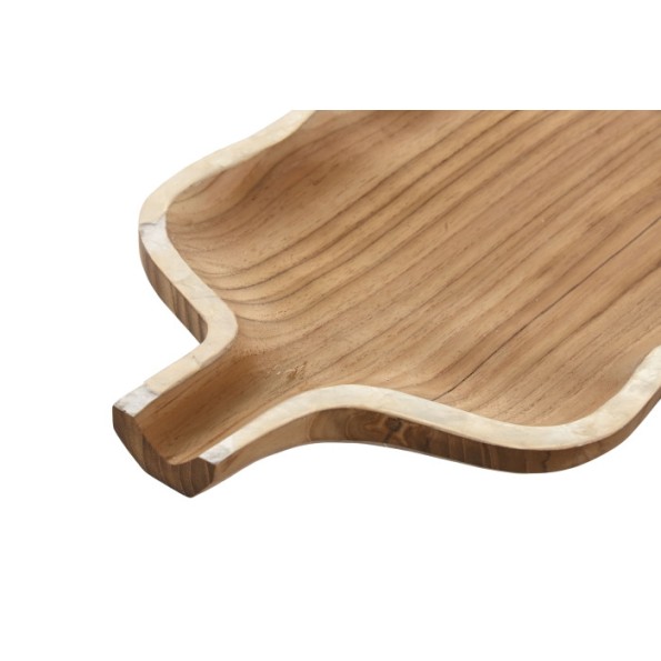 BANDEJA CENTRO MESA TECA CAPIZ 45X19X2 NATURAL