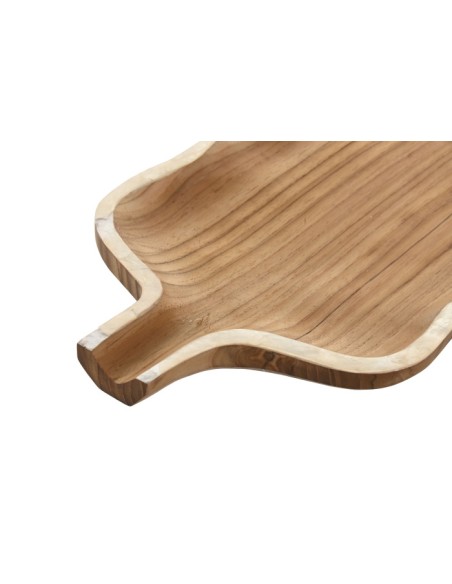 BANDEJA CENTRO MESA TECA CAPIZ 45X19X2 NATURAL BANDEJA CENTRO MESA TECA CAPIZ 45X19X2 NATURAL