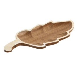  BANDEJA CENTRO MESA TECA CAPIZ 45X20X2 NATURAL