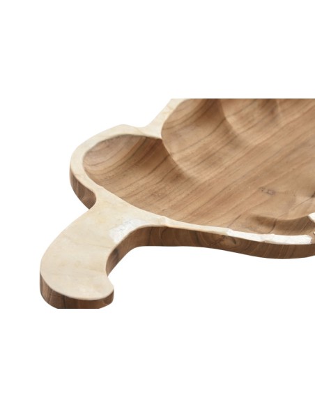 BANDEJA CENTRO MESA TECA CAPIZ 45X20X2 NATURAL  BANDEJA CENTRO MESA TECA CAPIZ 45X20X2 NATURAL