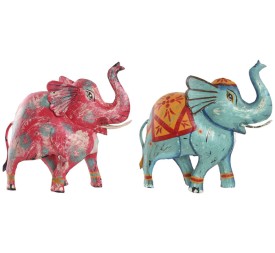DECORACION METAL 40X12X40 ELEFANTE 2 SURT.