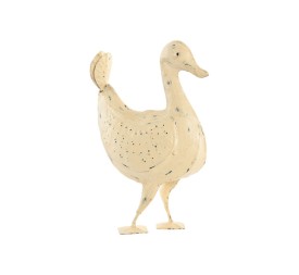DECORACION METAL 28X13X35 PATO BLANCO
