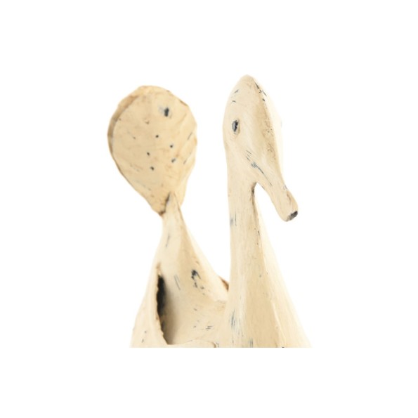 DECORACION METAL 28X13X35 PATO BLANCO