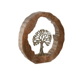 DECORACION MANGO ALUMINIO 28X5X28 ARBOL DORADO