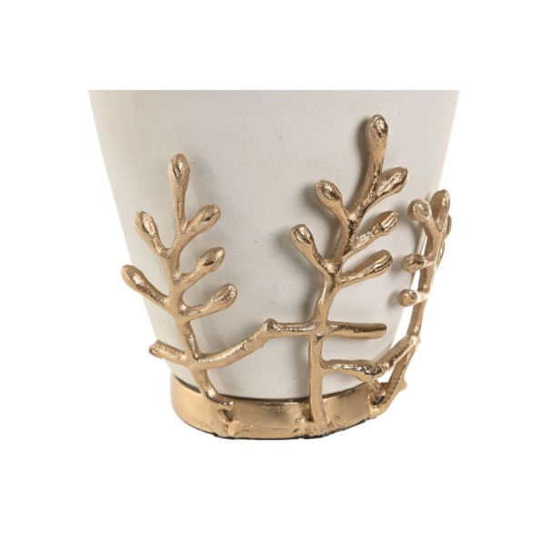 JARRON ALUMINIO 16X16X31 RAMA BLANCO