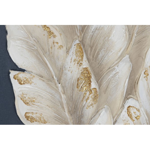 CUADRO LIENZO MDF 30X2,5X60 HOJAS PALMERA 2 SURT.