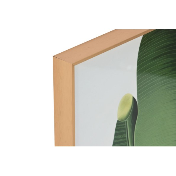 CUADRO ALUMINIO 80X3,5X80 HOJAS PALMERA 2 SURT.