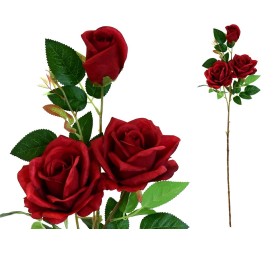 VARA ROSAS X 3 -85CM (ROJO)