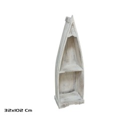 ESTANTERIA BARCA 32X102 CM BLANCO