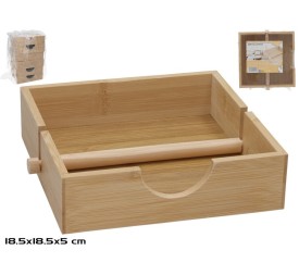 SERVILLETERO BAMBU DELFI 18,5X18,5X5 CM