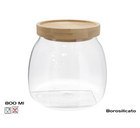 TARRO BOROSILICATO ALAN T/BAMBU 800ML
