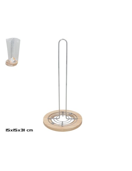 PORTARROLLO PAPEL COCINA JOHN 15X15X31CM