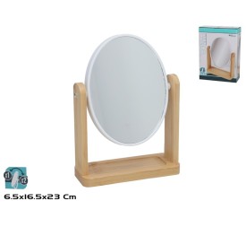 ESPEJO AUMENTO 1X 2X PANCEL 16X6.5X23CM BLANCO