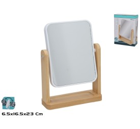 ESPEJO AUMENTO 1X 2X RUCAN 16X6.5X23CM NEGRO