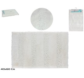 ALFOMBRA BAÑO DAMA 40X60CM BLANCO