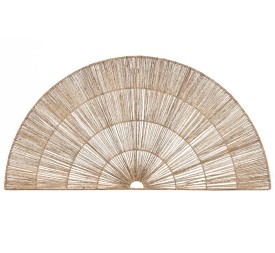 DECORACION PARED YUTE METAL 110X2X55 NATURAL