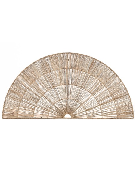 DECORACION PARED YUTE METAL 110X2X55 NATURAL