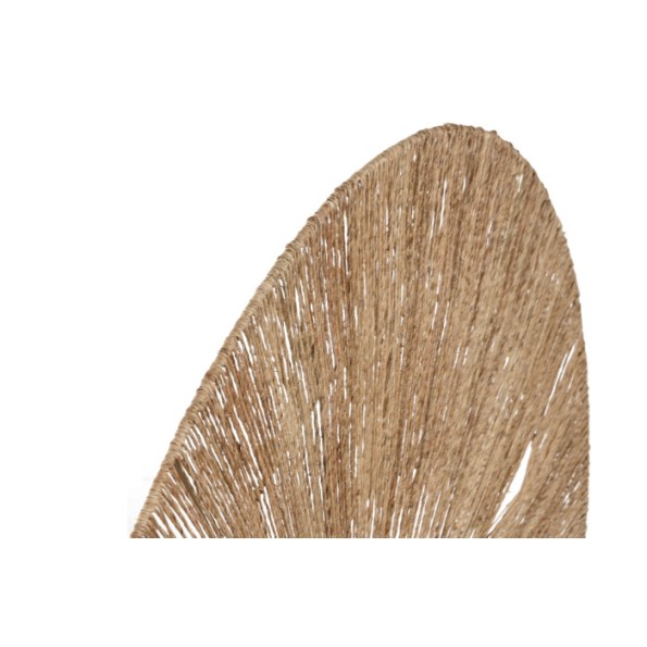 DECORACION PARED YUTE METAL 110X2X55 NATURAL