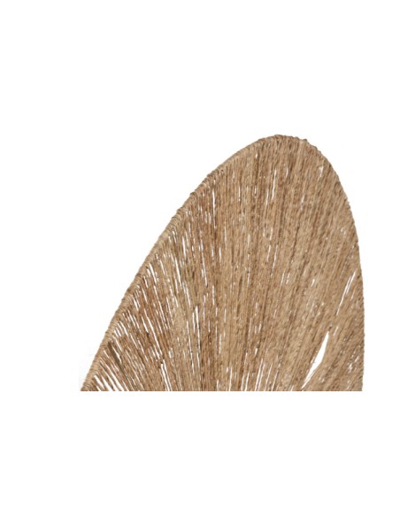 DECORACION PARED YUTE METAL 110X2X55 NATURAL