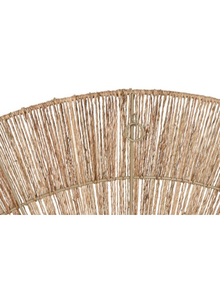 DECORACION PARED YUTE METAL 110X2X55 NATURAL