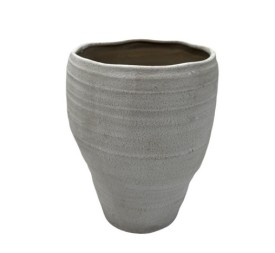 JARRON PORCELANA 17X17X21 BLANCO