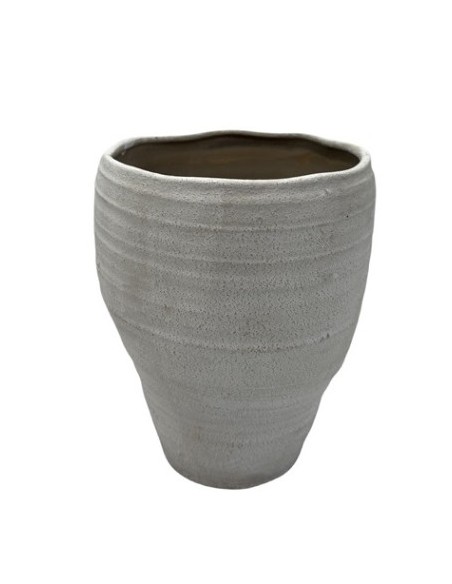 JARRON PORCELANA 17X17X21 BLANCO