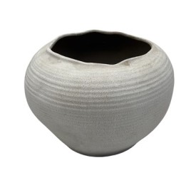 JARRON PORCELANA 23,5X23,5X17 BLANCO