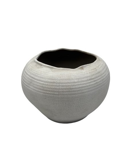 JARRON PORCELANA 23,5X23,5X17 BLANCO