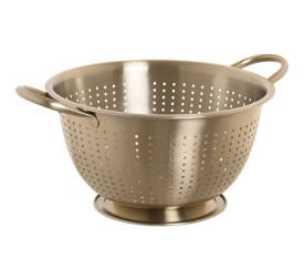 ESCURRIDOR INOX 24X24X19 MATE DORADO