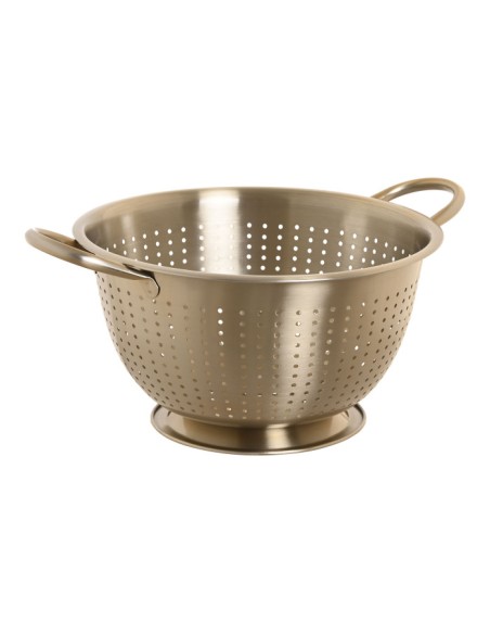 ESCURRIDOR INOX 24X24X19 MATE DORADO