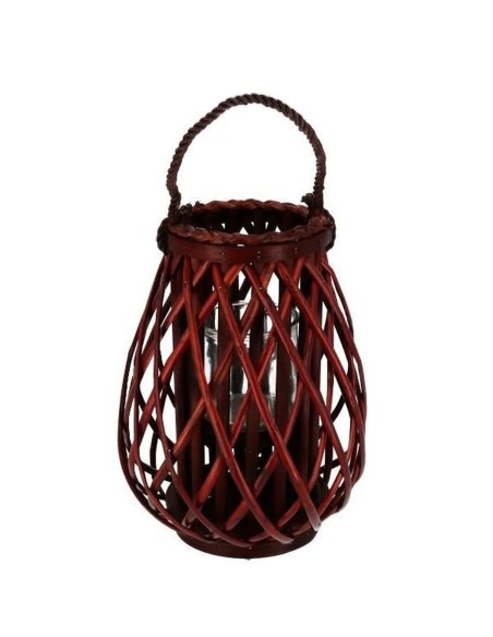 PORTAVELAS C/VASO CRISTAL ARAHAL 30X24CM