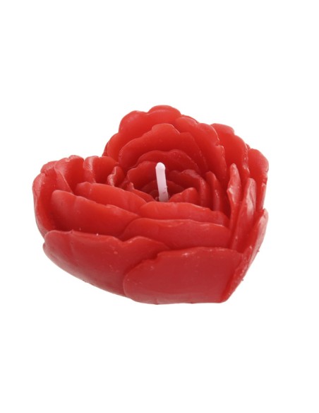 VELA PERFUMADA CERA 6X6X3 43 GR. CORAZON ROJO