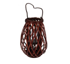 PORTAVELAS C/VASO CRISTAL ARAHAL 40X30CM