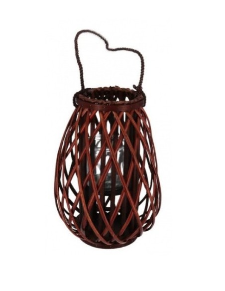 PORTAVELAS C/VASO CRISTAL ARAHAL 40X30CM