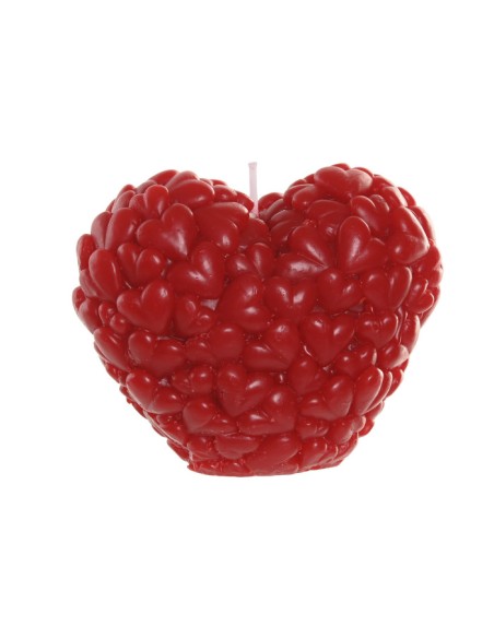 VELA PERFUMADA CERA 10X6X8 260 GR. CORAZON ROJO