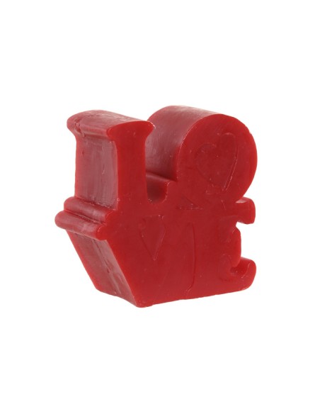 VELA PERFUMADA CERA 7X2X6 45 GR. LOVE ROJO