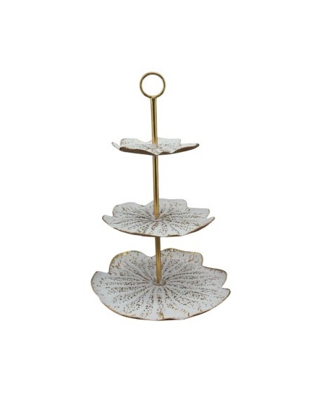 FRUTERO METAL 45,5X42,5X68 HOJA DECAPE BLANCO FRUTERO METAL 45,5X42,5X68 HOJA DECAPE BLANCO