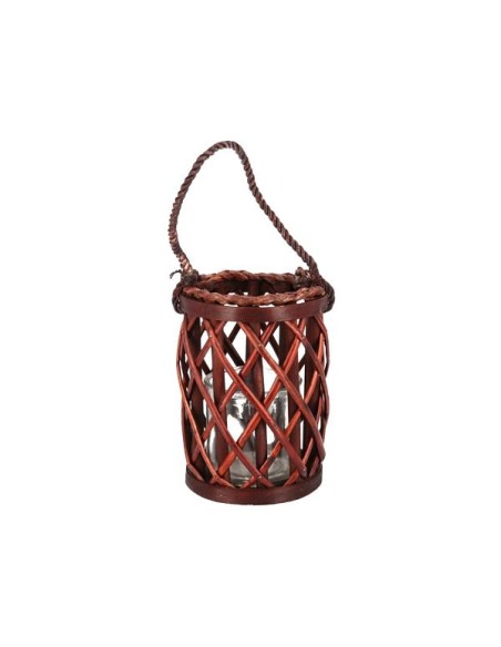 PORTAVELAS C/VASO CRISTAL CAMBIL 20X12CM