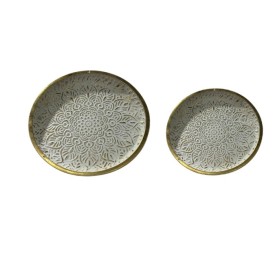 DECORACION PARED SET 2 METAL 44X44X5,5 MANDALA